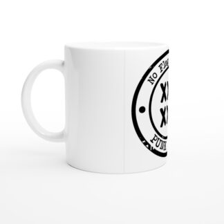Taza de cerámica blanca de 11 oz