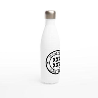 Botella de agua de acero inoxidable blanca 17 oz